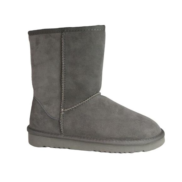 Eastern Counties Leather Womens/Ladies Jodie Sheepskin Short Plain Boots / Gray